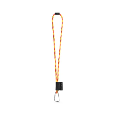 SET Lanyard TUBE Long (Ø 7 mm) avec mousqueton en forme de D de 55 mm et fermoir de sécurité Ø 7 mm