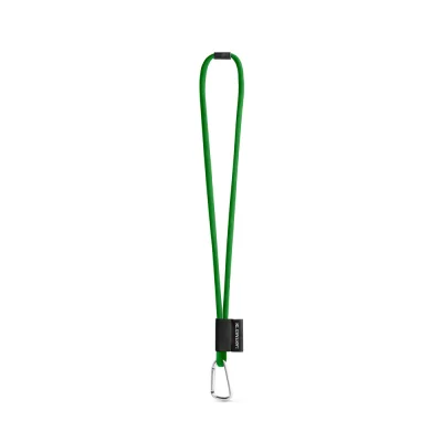 SET Lanyard TUBE Long (Ø 7 mm) avec mousqueton en forme de D de 55 mm et fermoir de sécurité Ø 7 mm