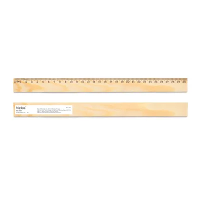 Wesley 30 – Règle en bois de pin avec échelle graduée de 30 cm