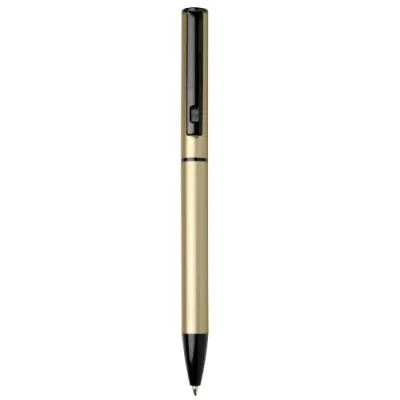 Stylo à bille à ressort en aluminium recyclé Verton avec capuchon (encre bleue)