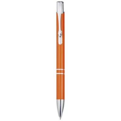 Stylo bille en aluminium recyclé Moneta (encre bleue)