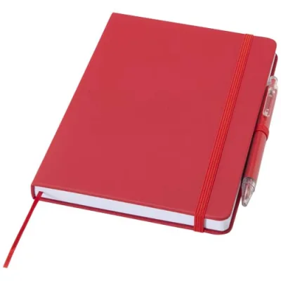 Ensemble comprenant un cahier en papier recyclé Spectrum A5 et un stylo à bille