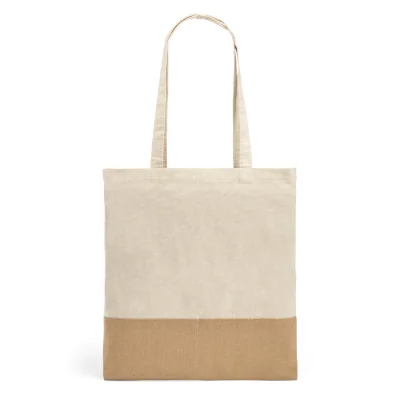 Mercat – Sac 100% coton (160 g/m²) avec détails en imitation jute