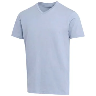 T-shirt unisexe en coton bio certifié OCS Balfour à manches courtes et col en V de 200 g/m²