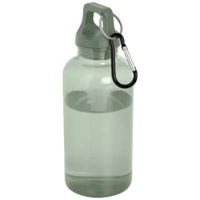 Bouteille d'eau Oregon de 400 ml en plastique recyclé avec mousqueton