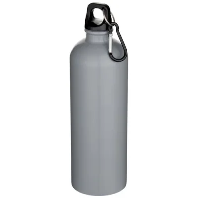 Bouteille d’eau Oregon de 750 ml en acier inoxydable à simple paroi certifiée RCS, recyclé mat avec mousqueton