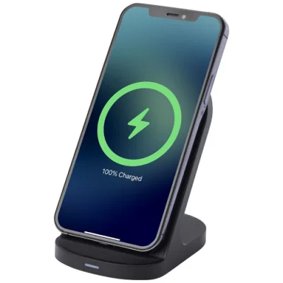 Socle de charge sans fil Loop de 15 W à double bobine en plastique recyclé
