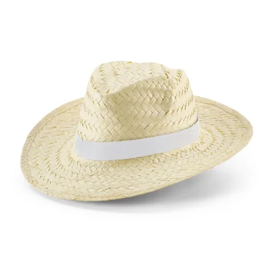 Edward Rib – Chapeau de paille naturelle avec élastique sublimé