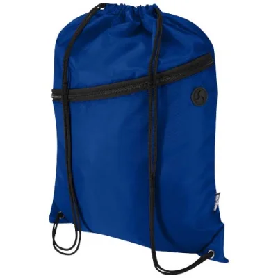 Sac à cordon Oriole en RPET avec poche avant zippée, 5 L