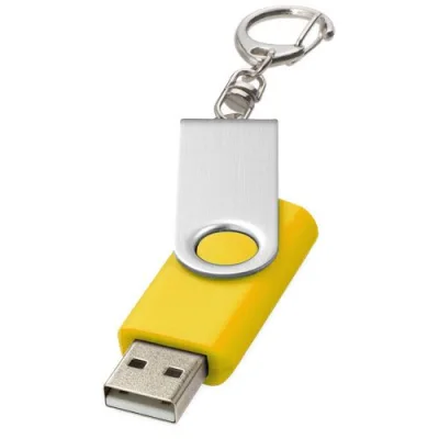 Clé USB rotative avec porte-clés