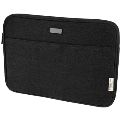 Housse pour ordinateur portable Joey de 2 L en toile recyclée GRS 14 pouces