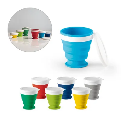 Astrada – Verre de voyage pliable 250mL en silicone et PP