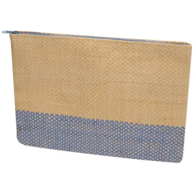 Pochette en papier paille Rhythm avec fermeture à glissière, 3 L