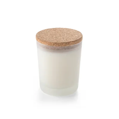 Duval – Bougie aromatique dans une coupe en verre avec couvercle en liège 180 g