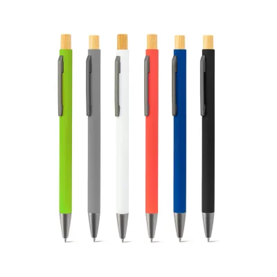 Zylen – Stylo à bille en aluminium recyclé (100 % rAL), avec finition en caoutchouc