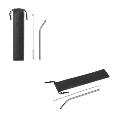 Cocktail – Paille en acier inoxydable réutilisable