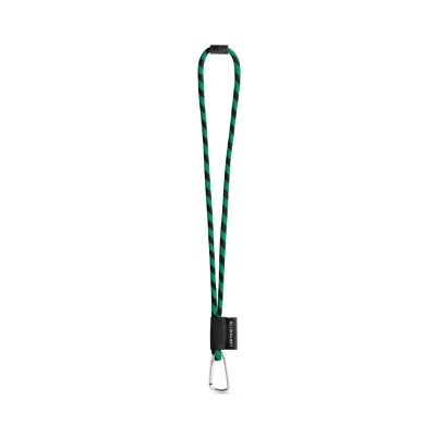 SET Lanyard TUBE Long (Ø 7 mm) avec mousqueton en forme de D de 55 mm et fermoir de sécurité Ø 7 mm