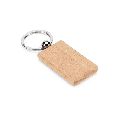 Stewie – Porte-clés rectangulaire en bois de hêtre