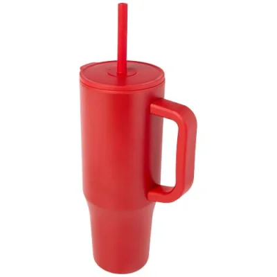 Gobelet isotherme Brady 900 ml certifié RCS avec paille en silicone