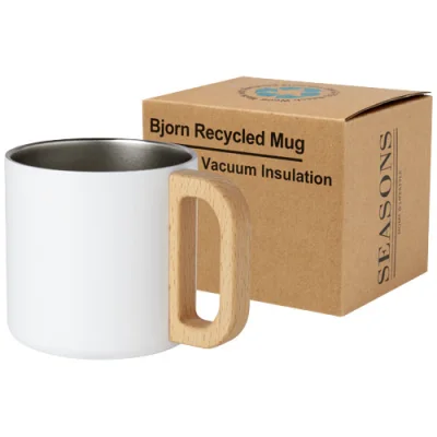 Tasse Bjorn de 360 ml en acier inoxydable recyclé certifiée RCS avec isolation sous vide et couche de cuivre