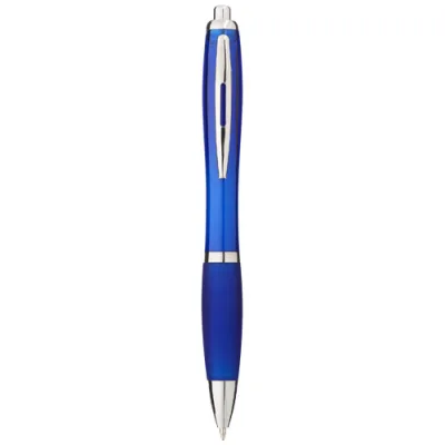 Stylo bille avec corps et grip colorés Nash (encre bleue)