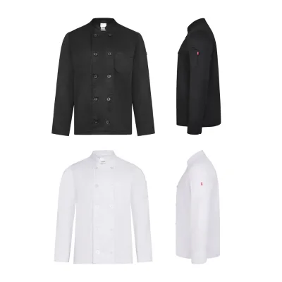 VL Baco – Veste de cuisine à manches longues (190 g/m²)