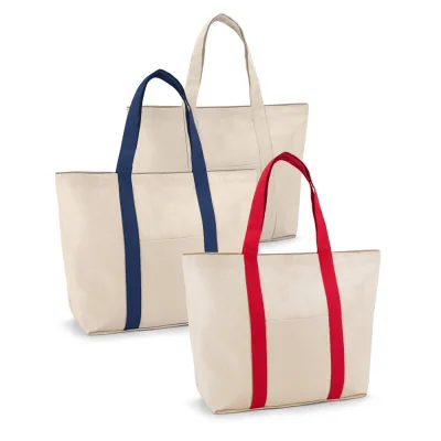 Ville – Sac en toile 100% coton avec poche frontale et intérieure (280 g/m²)