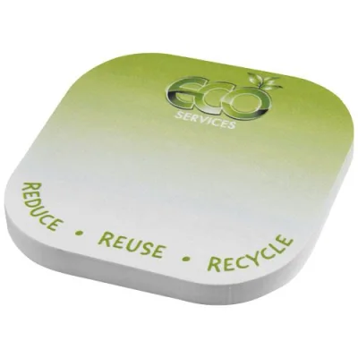 Notes adhésives recyclées Sticky-Mate® de forme carrée avec coins arrondis