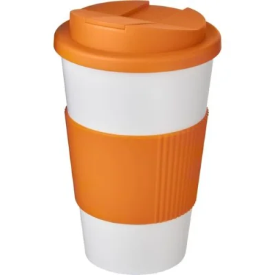 Gobelet isolant Americano® 350ml avec bandeau antidérapant et couvercle anti-fuite