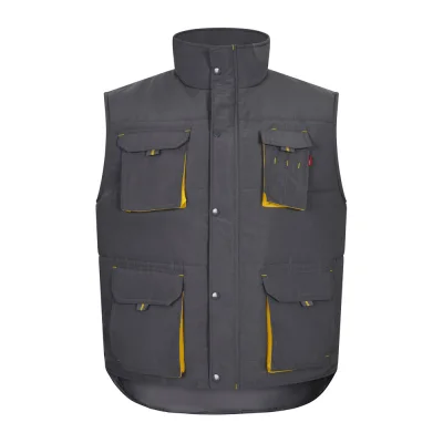 VL Nergal – Gilet rembourré, bicolore, multipoches (120g/m²), en polyester (100%)