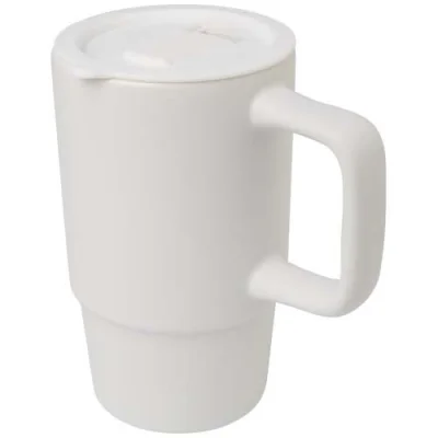 Mug Carter en céramique de 450 ml avec couvercle en plastique