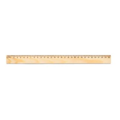 Wesley 30 – Règle en bois de pin avec échelle graduée de 30 cm