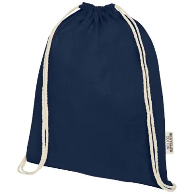 Sac avec cordon Oregon en coton recyclé 140 g/m² certifié GRS
