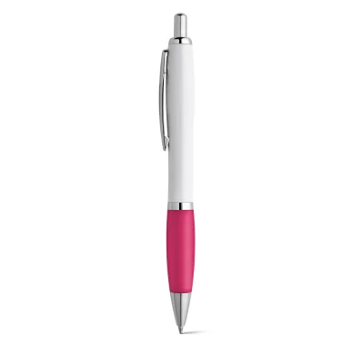 Move – Stylo à bille en ABS blanc avec clip en métal