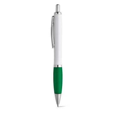 Move – Stylo à bille en ABS blanc avec clip en métal
