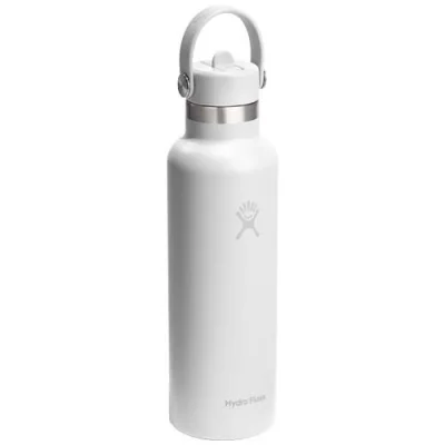 Gourde isotherme en acier inoxydable Hydro Flask à goulot standard, 621 ml, avec bouchon à paille