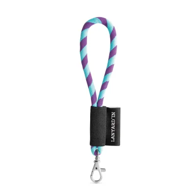 SET Lanyard TUBE Short (Ø 7 mm) avec mousqueton à doigt de 9 mm