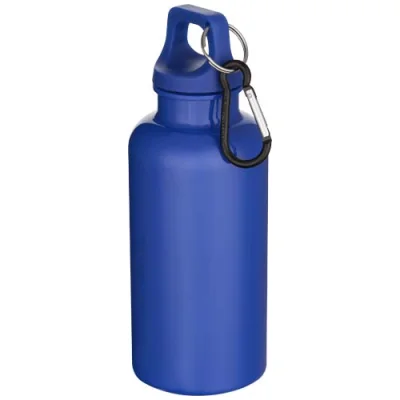 Bouteille d’eau Oregon de 400 ml en plastique recyclé uni certifié RCS avec mousqueton