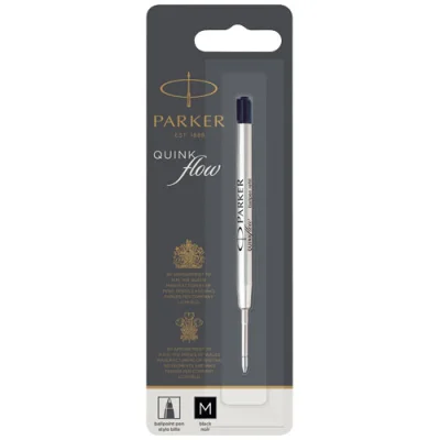 Cartouche pour stylo bille Quinkflow Parker (encre noire)