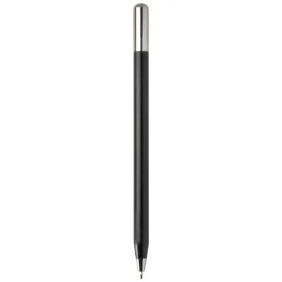 Stylo à bille à mécanisme rotatif SMART en aluminium recyclé (encre noire)