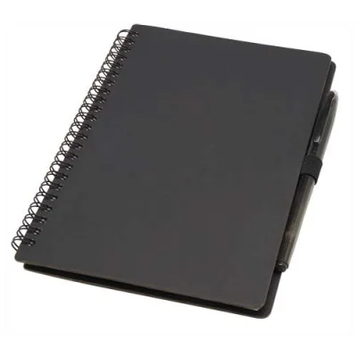 Carnet A5 à couverture souple réutilisable et parure de stylos Slate (encre noire)