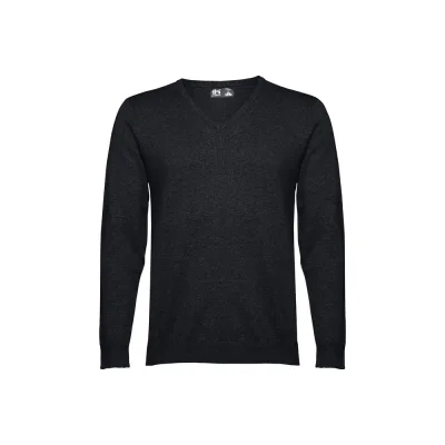 THC Milan – Pull col V pour homme en coton et polyamide