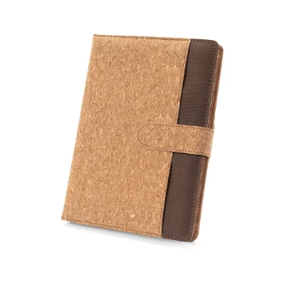 Fielding – Classeur A5 en liège et polyester recyclé (100 % rPET) avec bloc-notes amovible