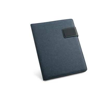 Pynchon – Porte-documents A5 en simili lin et PU avec bloc de pages lignées