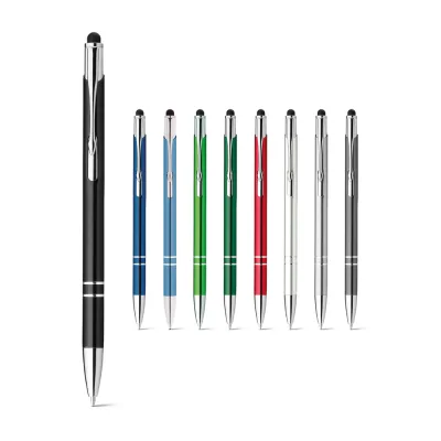 Galba – Stylo en aluminium avec pointe tactile et clip