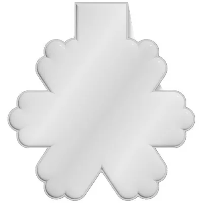 Aimant réfléchissant en TPU en forme de flocon de neige M-10 RFX™