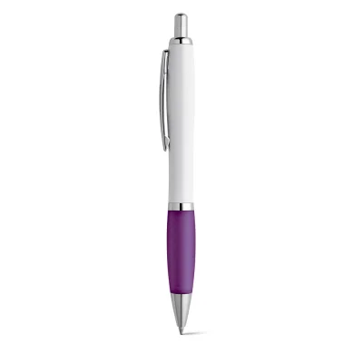 Move – Stylo à bille en ABS blanc avec clip en métal