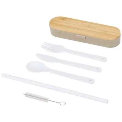 Ensemble de couverts Runa avec couvercle en bambou