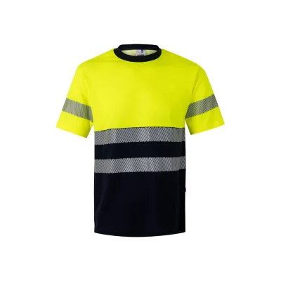 VL Bastet – T-shirt piqué bicolore (150g/m²), en coton (55%) et polyester (45%)