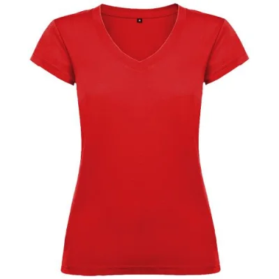 T-shirt de 155 g/m² Victoria à col en V et manches courtes pour femme